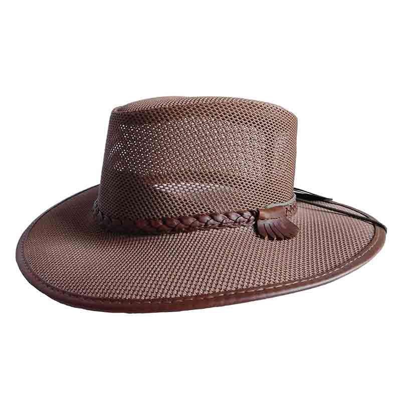 Head ‘N Home Soaker SolAir Breathable Mesh Shade Outback Hat up to XXL – Brown Brown S (55 cm – 6 7/8)