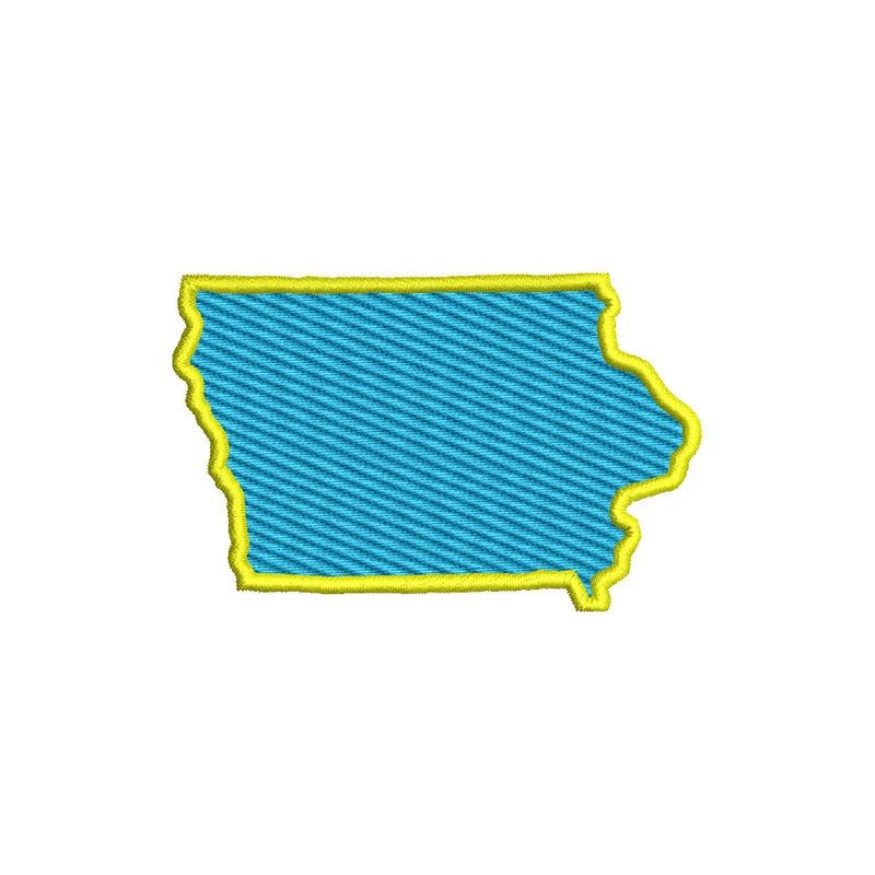 Iowa State Map Default Title One Size