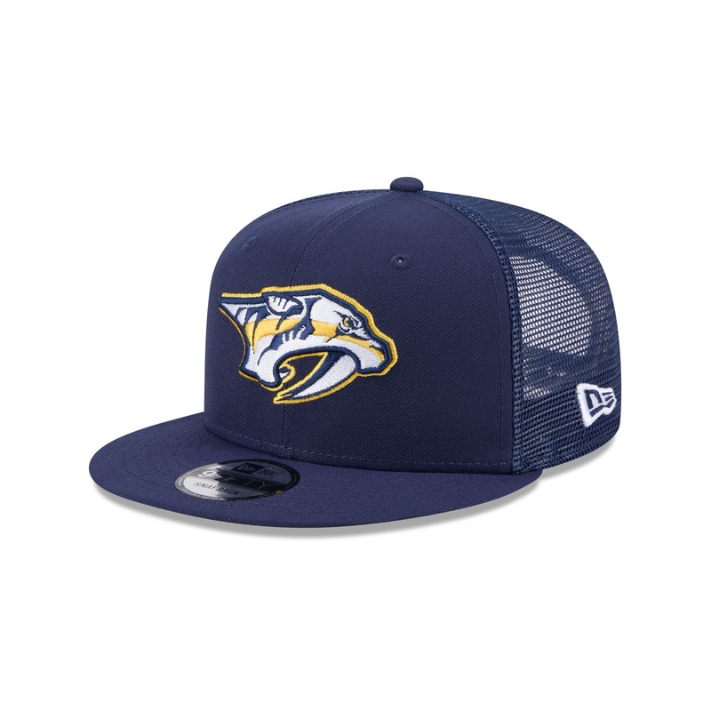 Nashville Predators Team Tag 9FIFTY Trucker Hat One Size
