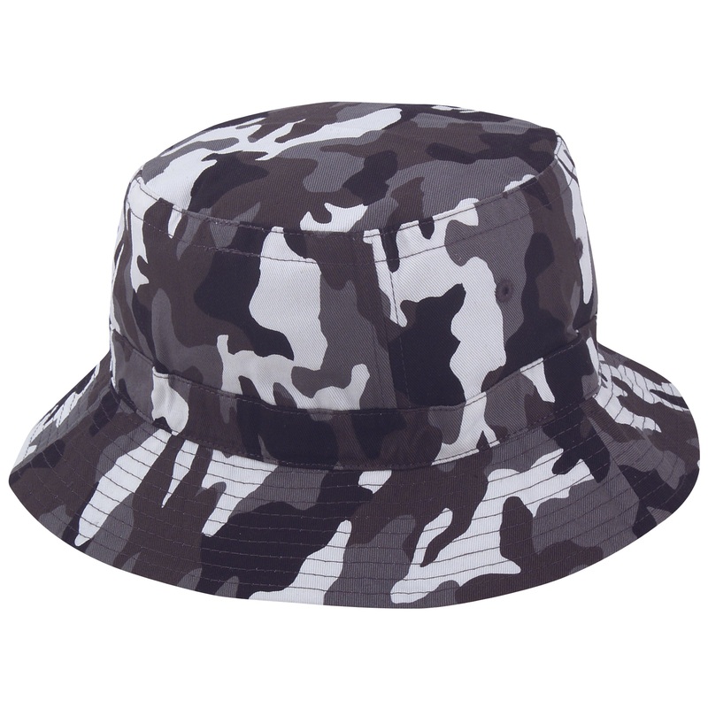 Nissun Camouflage Bucket Hat, Size XL – CBK-XL Gray Camo XL