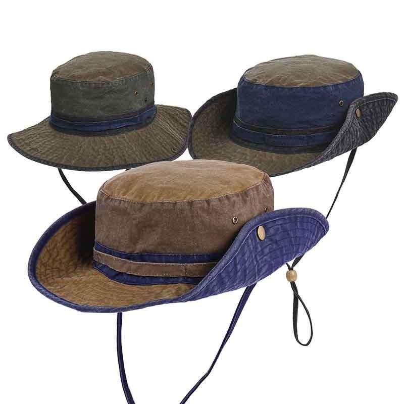 Pigment Dyed Twill Boonie Hat by DPC Global Navy Medium (57 cm)