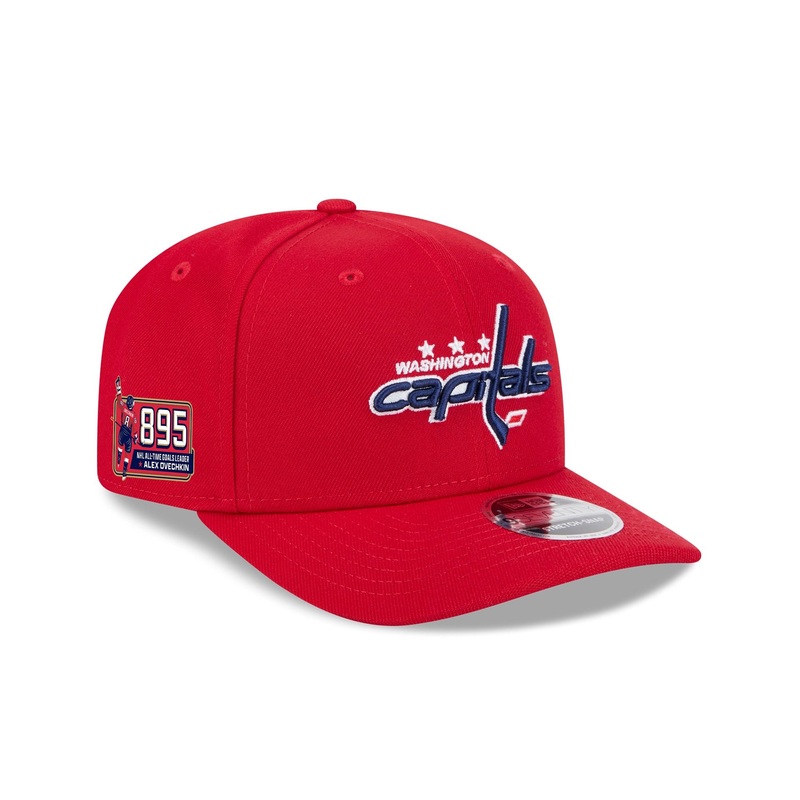 Washington Capitals Alex Ovechkin Goals Leader 9SEVENTY Stretch-Snap Hat One Size