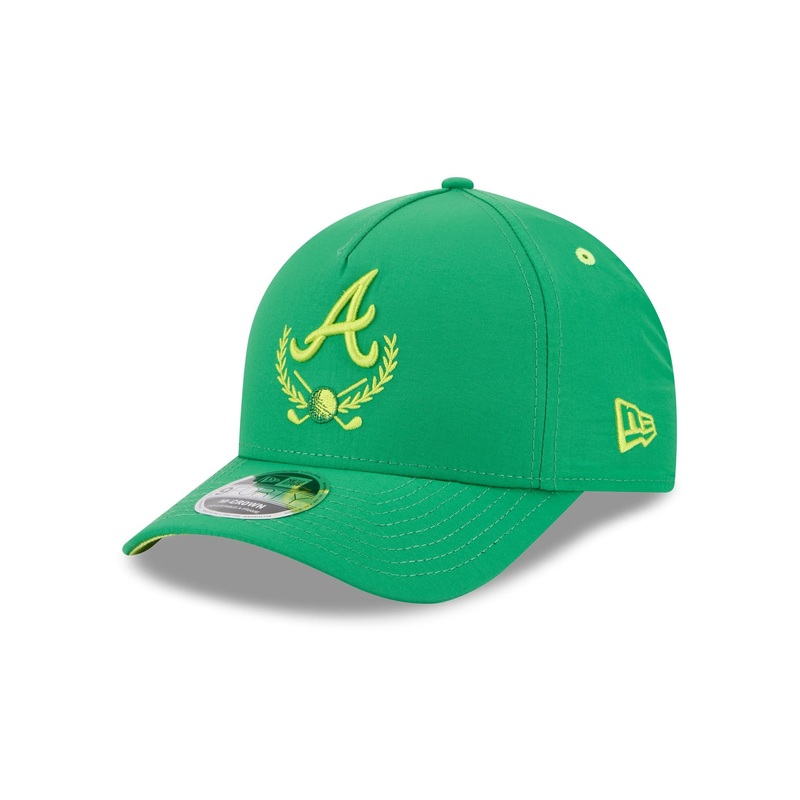 Atlanta Braves Tee Time 9FORTY M-Crown A-Frame Snapback Hat One Size