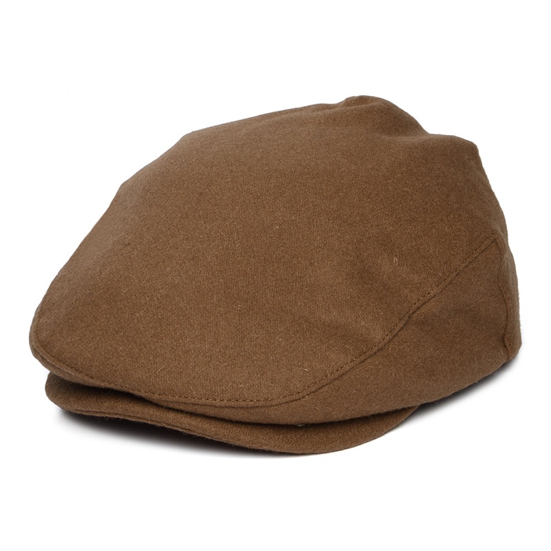 Brixton Hats Hooligan Flannel Flat Cap – Tobacco Small-56cm
