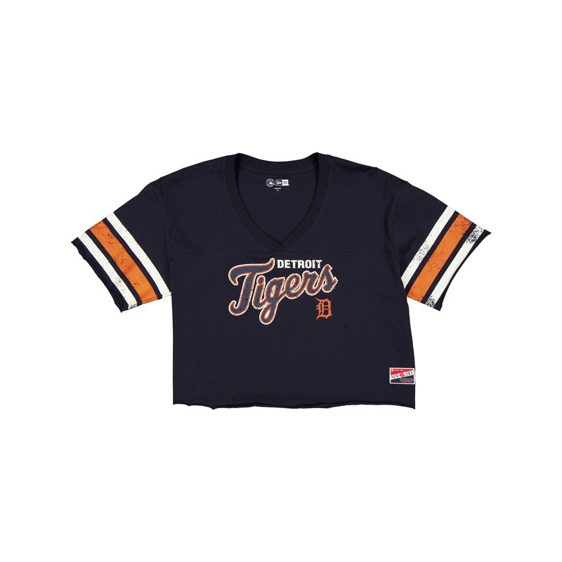 Detroit Tigers Throwback Cropped Women’s T-Shirt XS