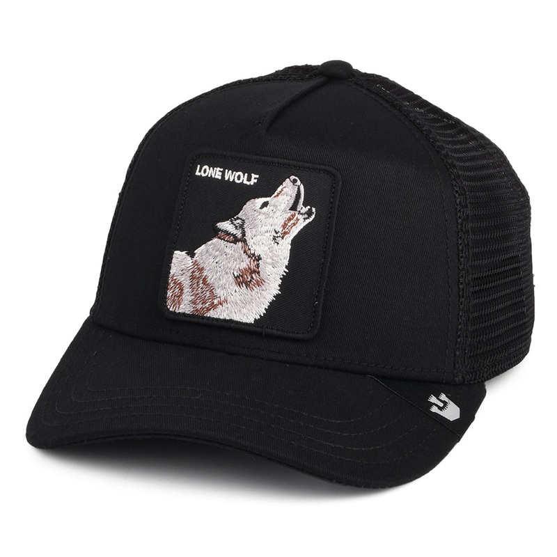 Goorin Bros. Lone Wolf Trucker Cap – Black Adjustable