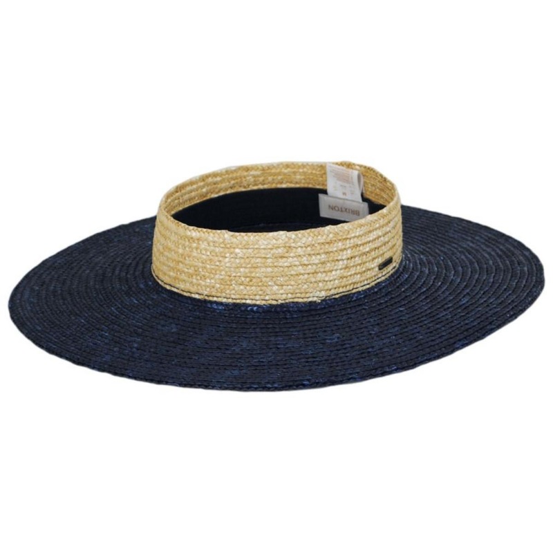 Joanna Wheat Straw Visor JOE BLUE/HONEY XS