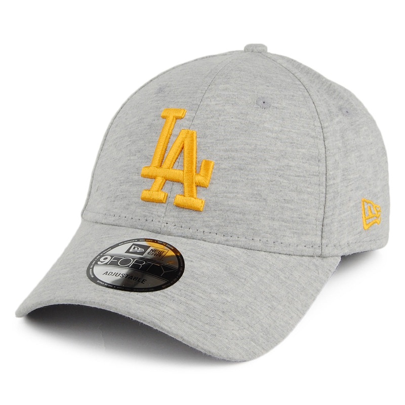 New Era 9FORTY L.A. Dodgers Baseball Cap – MLB Jersey Essential – Grey-Yellow Adjustable