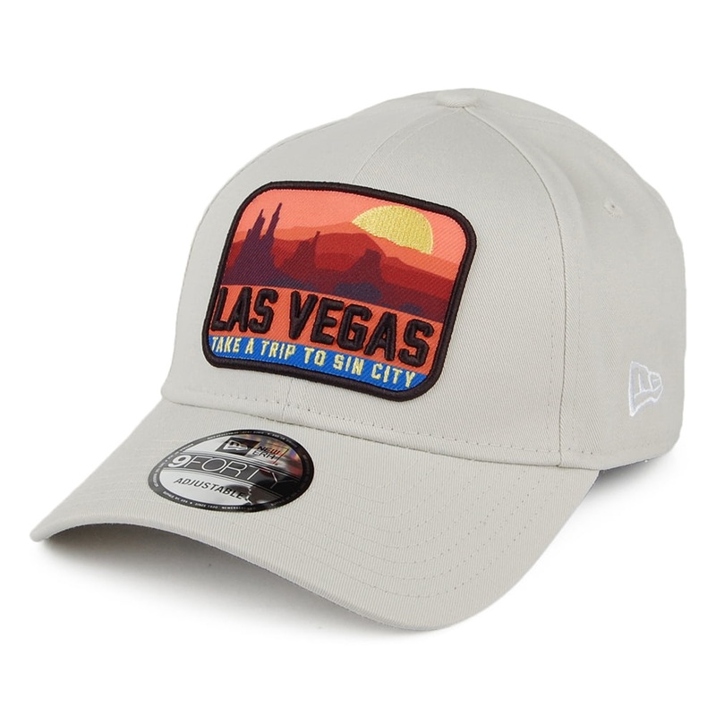 New Era 9FORTY Las Vegas Patch Baseball Cap – Stone Adjustable