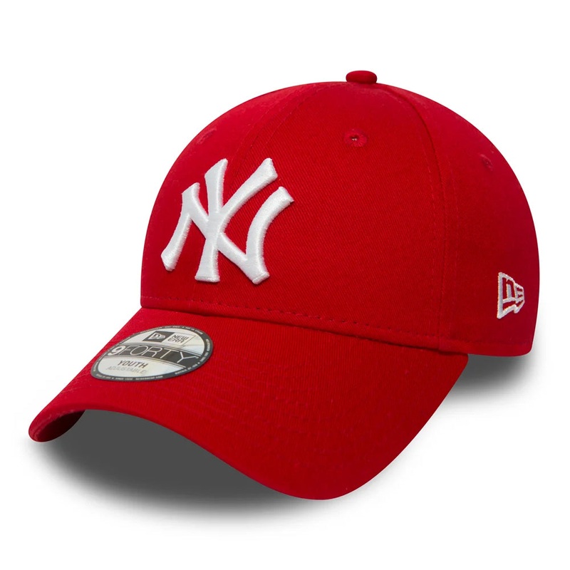 New Era Kids 9FORTY New York Yankees Baseball Cap – MLB League Essential – Red CHILD ADJ.