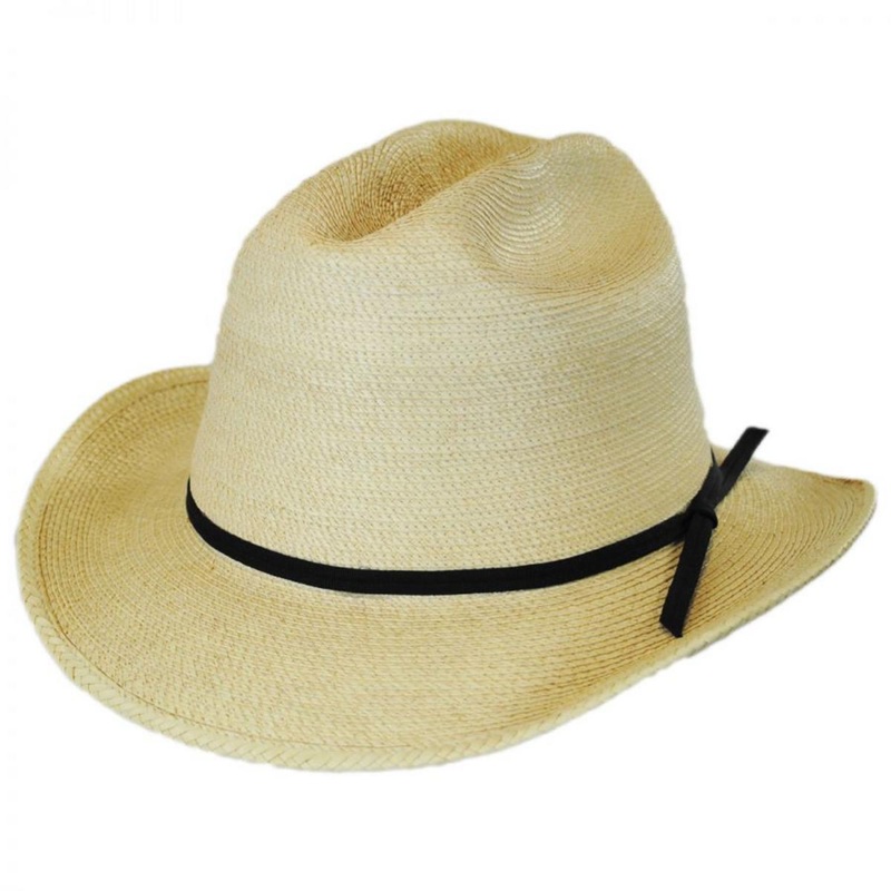 Open Road Guatemalan Fine Palm Leaf Straw Hat NATURAL 6 7/8