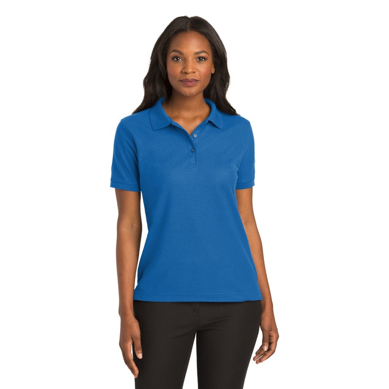 Port Authority L500 Ladies Silk Touch Polo – Strong Blue Strong Blue XS
