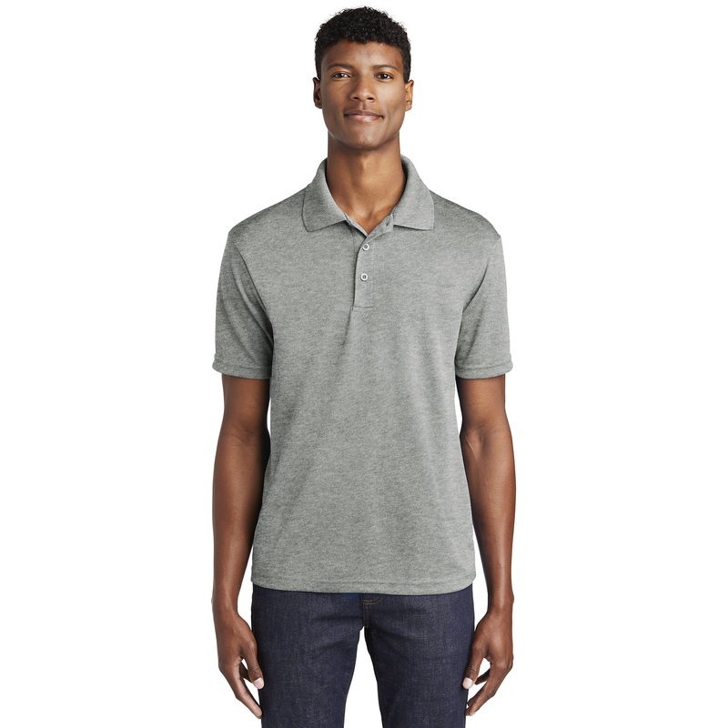 Sport-Tek ST640 PosiCharge RacerMesh Polo – Grey Heather Grey Heather XS