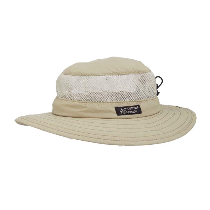 Supplex Nylon Boonie with Mesh Crown – DPC Global Hats Khaki Small (55 cm)