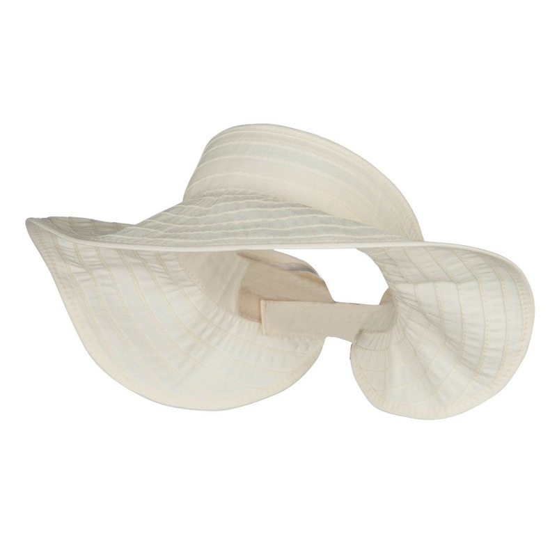 Women’s UPF 40+ Roll Up Gardening Visor Black One Size