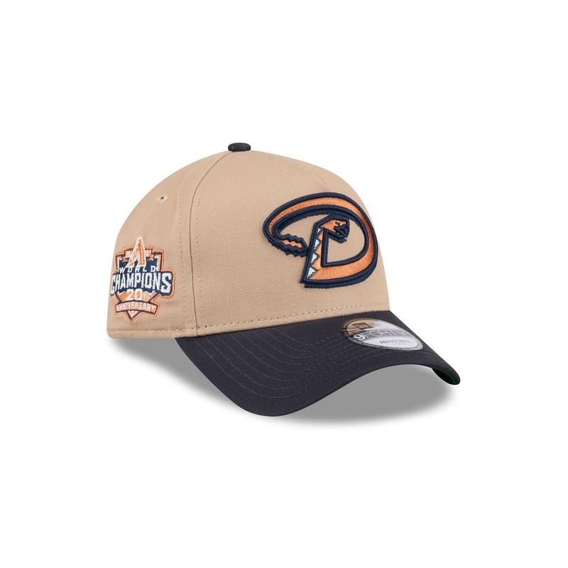 Arizona Diamondbacks Beige Khaki 9FORTY A-Frame Snapback Hat One Size
