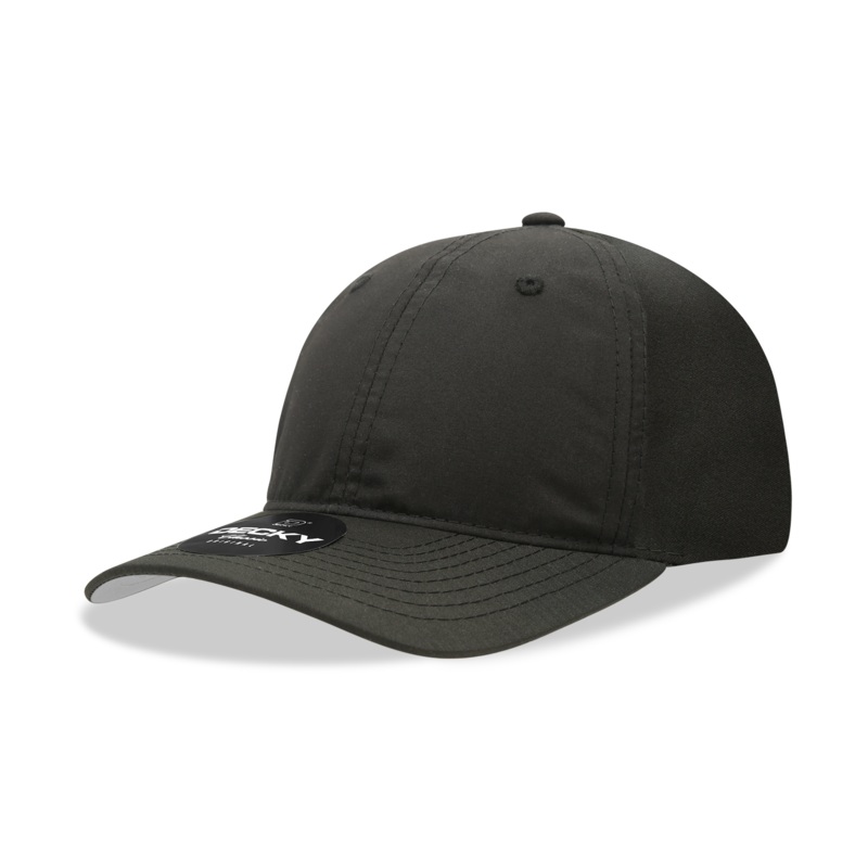 Decky 6220 6 Panel Low Profile Relaxed Performance Dad Hat Black