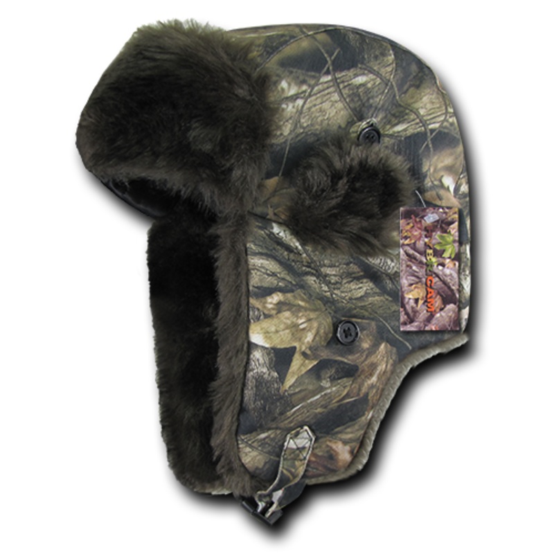 Hybricam Camo Aviator Hat, Faux Fur Trapper Hat, Bomber Hat – Rapid Dominance R42 S/M