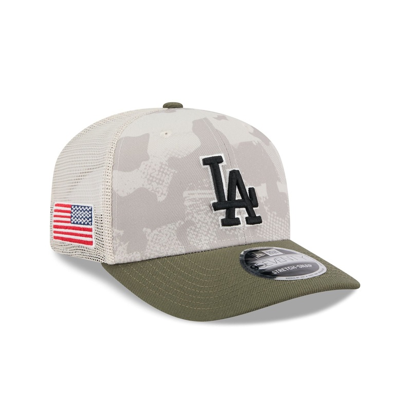 Los Angeles Dodgers Armed Forces Day 2025 9SEVENTY Trucker Hat One Size