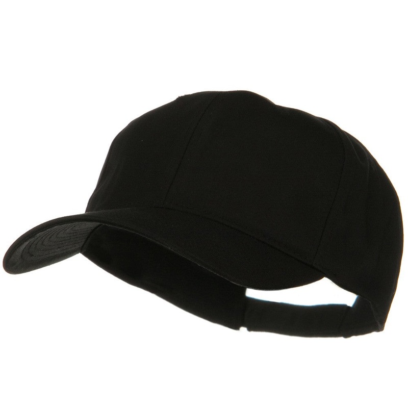 New Big Size High Profile Twill Cap Black XL-3XL