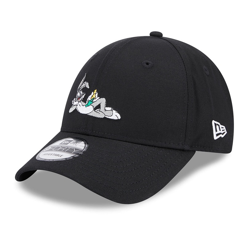 New Era 9FORTY Bugs Bunny Baseball Cap – Looney Tunes – Black Adjustable