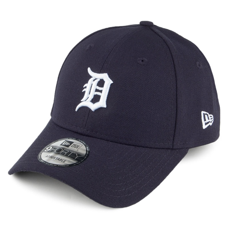 New Era 9FORTY Detroit Tigers Baseball Cap – MLB The League – Navy Blue Adjustable