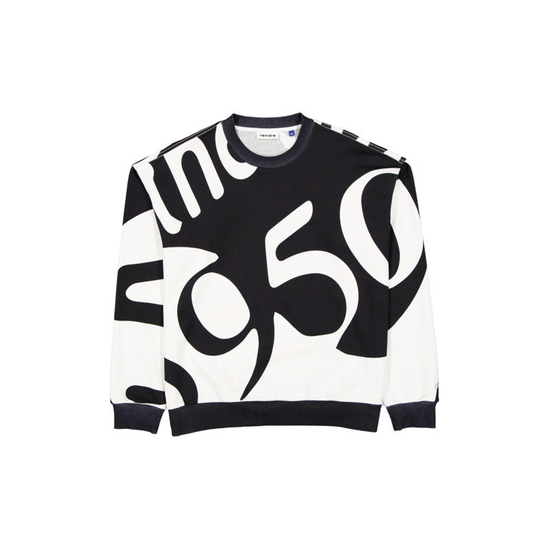 New Era Branded 59FIFTY Splitter Black Crewneck S