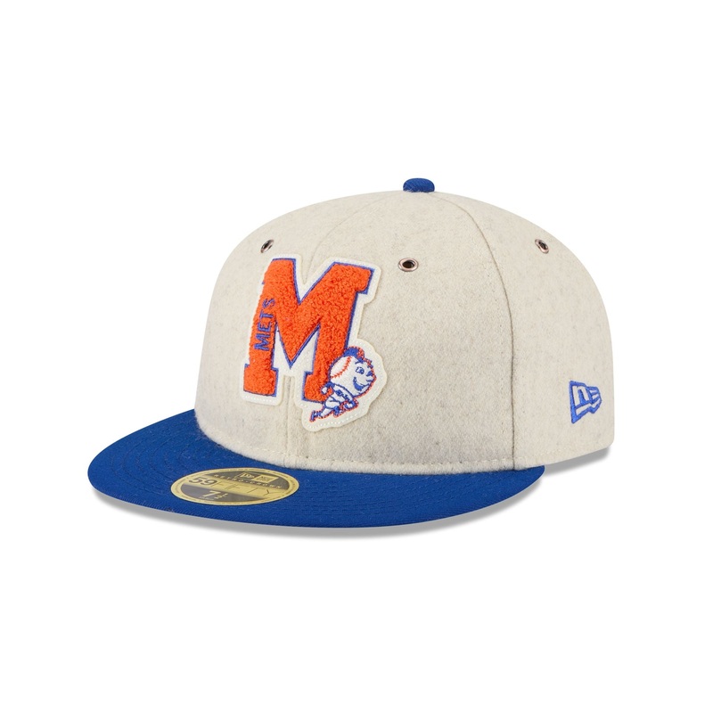 New York Mets Wool Letterman Retro Crown 59FIFTY Fitted Hat 7