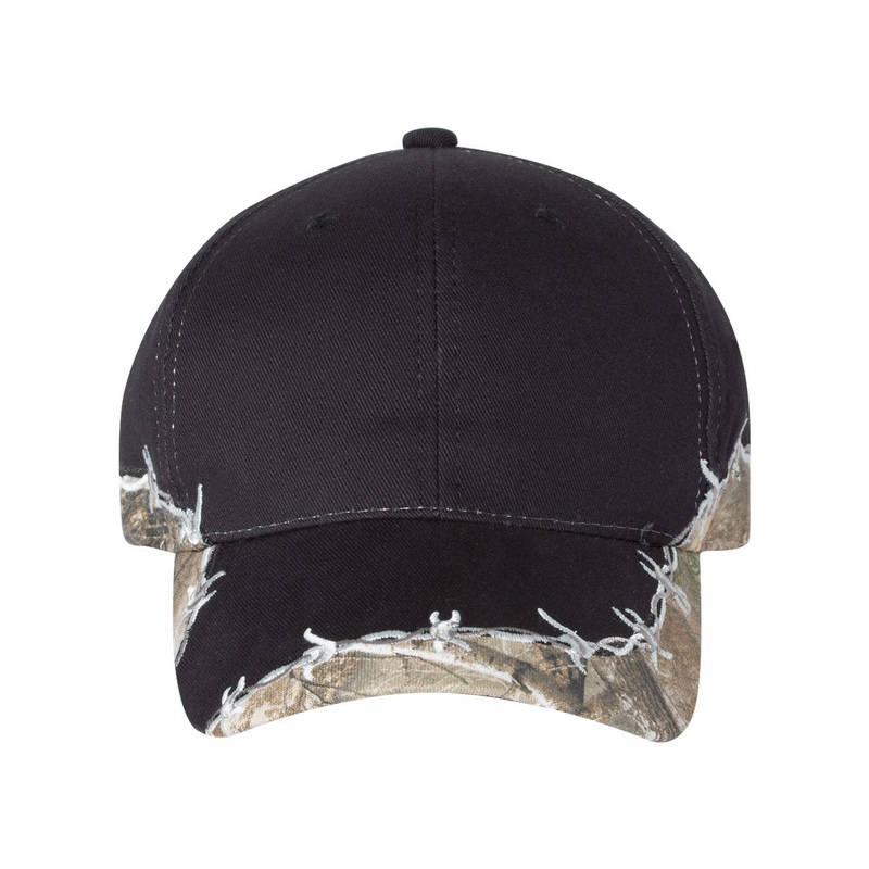 Outdoor Cap BRB605 – Camo with Barbed Wire Cap Black/Realtree Edge