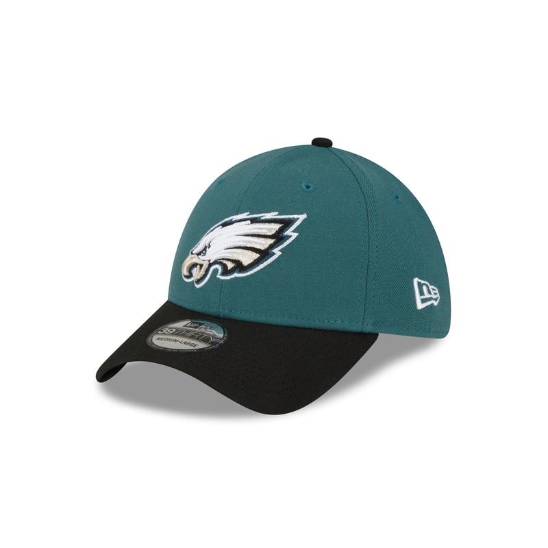 Philadelphia Eagles Team Classic Green 39THIRTY Stretch Fit Hat S/M