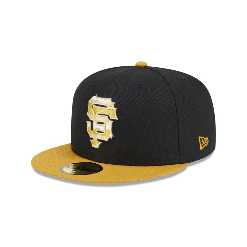 San Francisco Giants Metallic Gold Logo 59FIFTY Fitted Hat 7