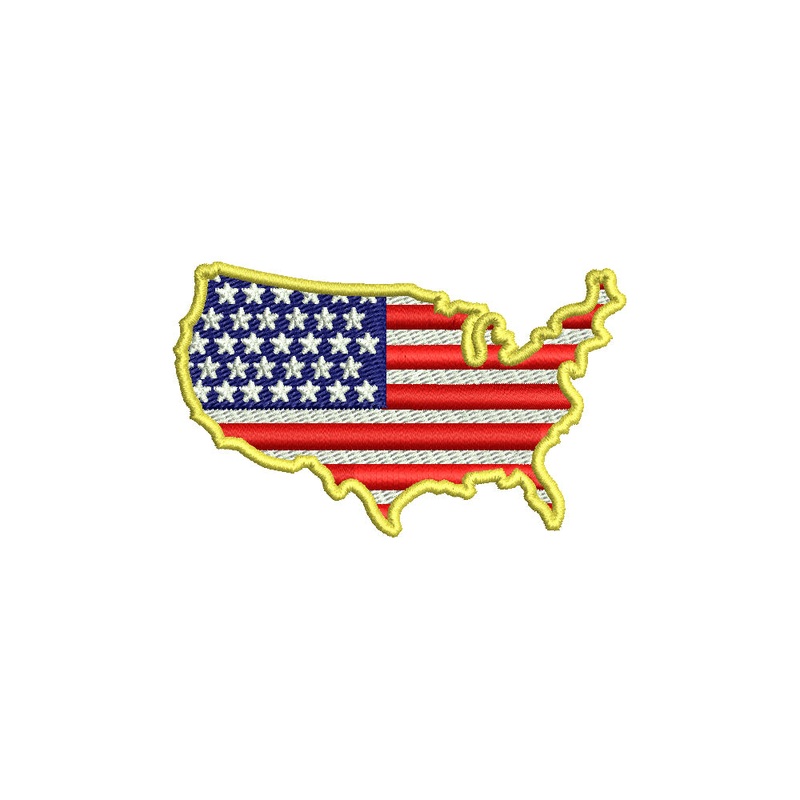 USA Map Flag Default Title One Size