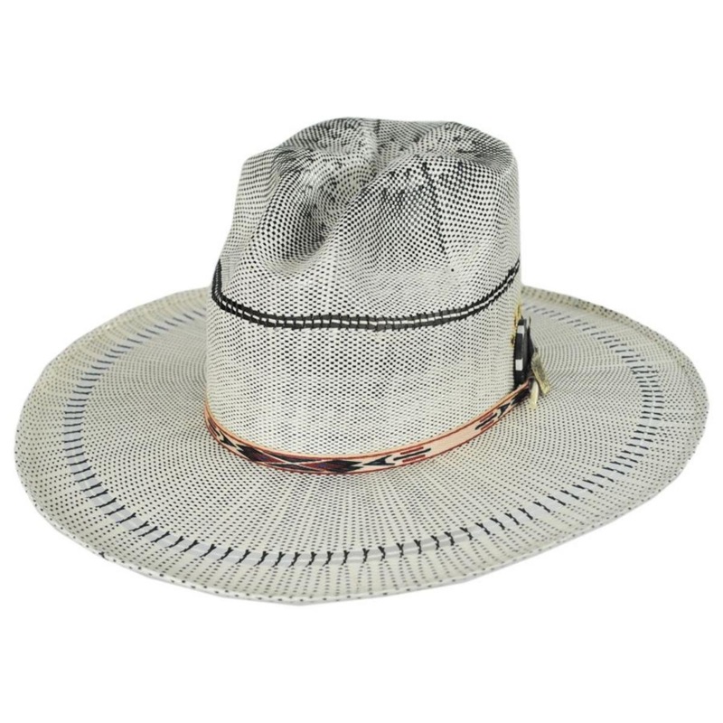 V.C. Flush Bangora Straw Fedora Hat TAN M