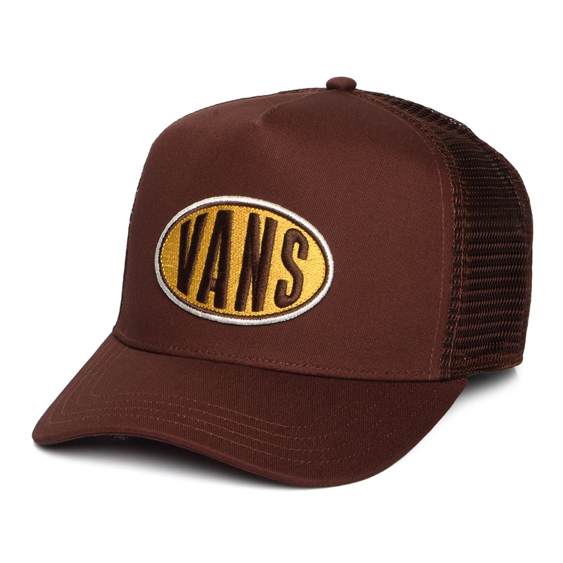 Vans Hats Spray On Trucker Cap – Chocolate Adjustable