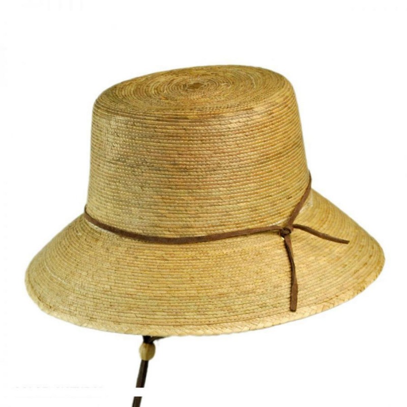 Abby Palm Leaf Straw Cloche Hat NATURAL ONE SIZE FITS MOST