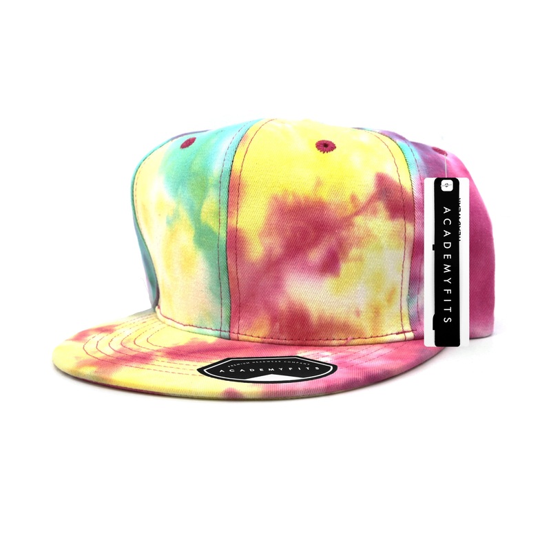 Academy Fits Tye Dye Snapback Hat 2013TD Rainbow