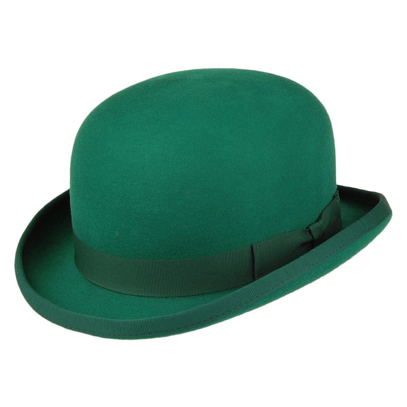 Denton Hats Wool Felt Bowler Hat – Emerald S