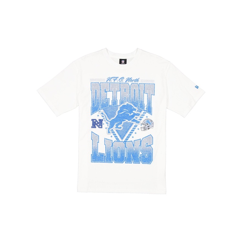 Detroit Lions Sport Classics Washed Optic White T-Shirt S