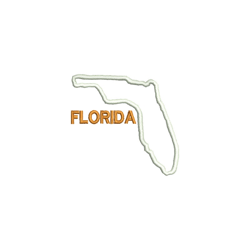 Florida with Map Outline Default Title One Size