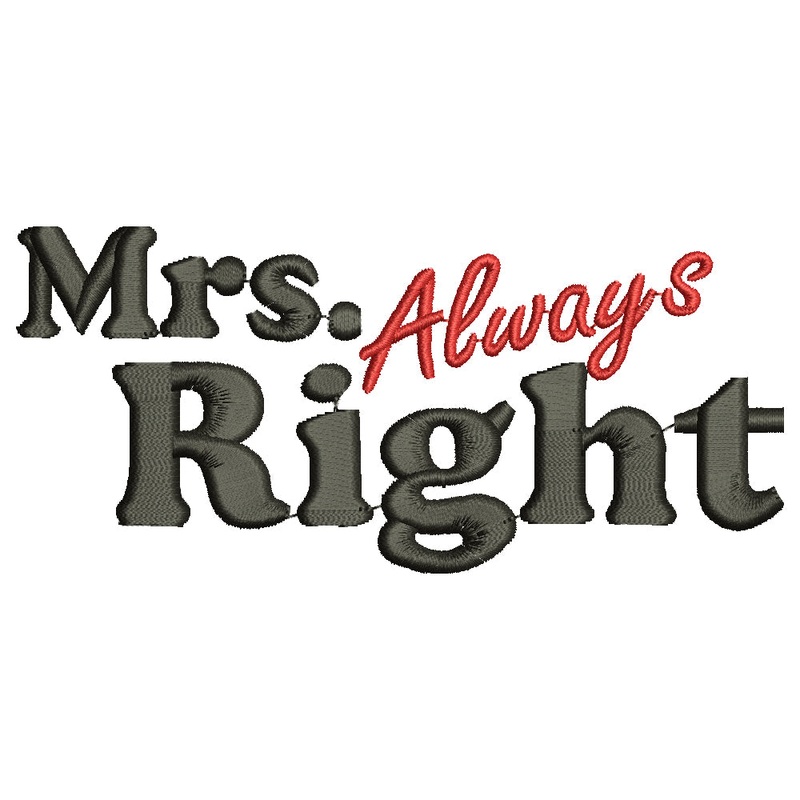 Mrs Always Right Default Title One Size