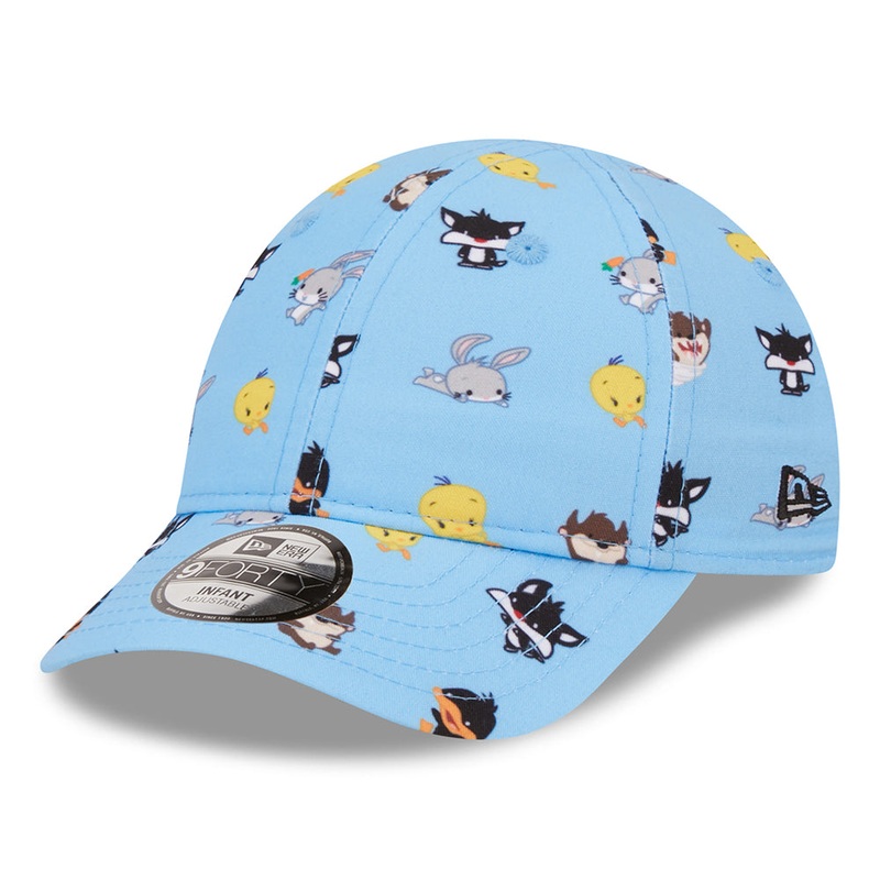 New Era Baby 9FORTY Multi Character Baseball Cap – Looney Tunes AOP – Sky Blue Infant 1-Size