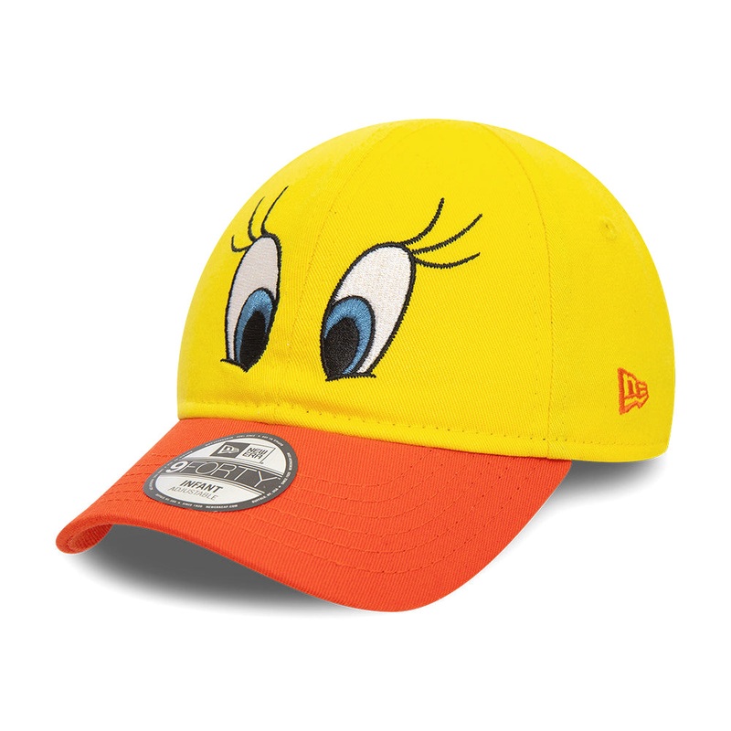 New Era Baby 9FORTY Tweety Bird Baseball Cap – Looney Tunes Character – Yellow-Orange Infant 1-Size