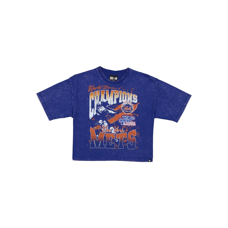 New York Mets Sport Classics Women’s Cropped T-Shirt XS