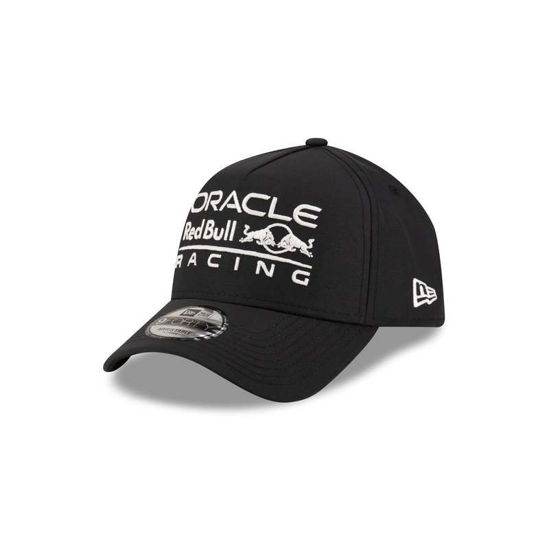 Oracle Red Bull Racing Race Essentials Black 9FORTY A-Frame Snapback Hat One Size