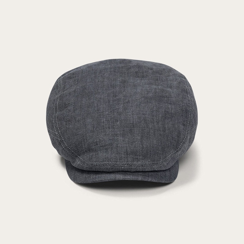 Premium Linen Driver Cap Denim Grey S