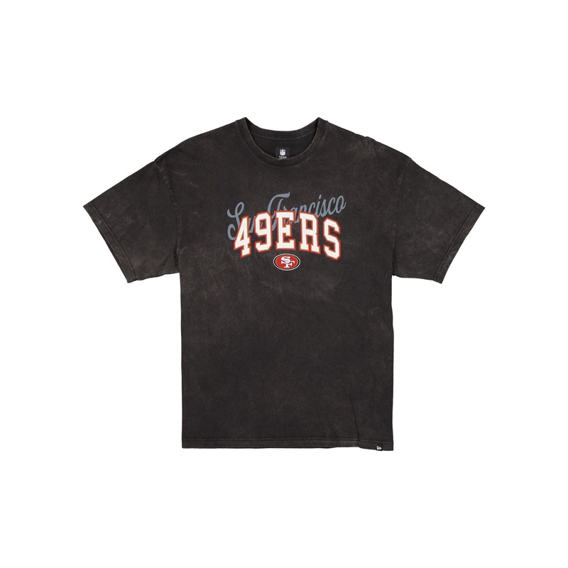 San Francisco 49ers Women’s Oversized Washed Black T-Shirt XS