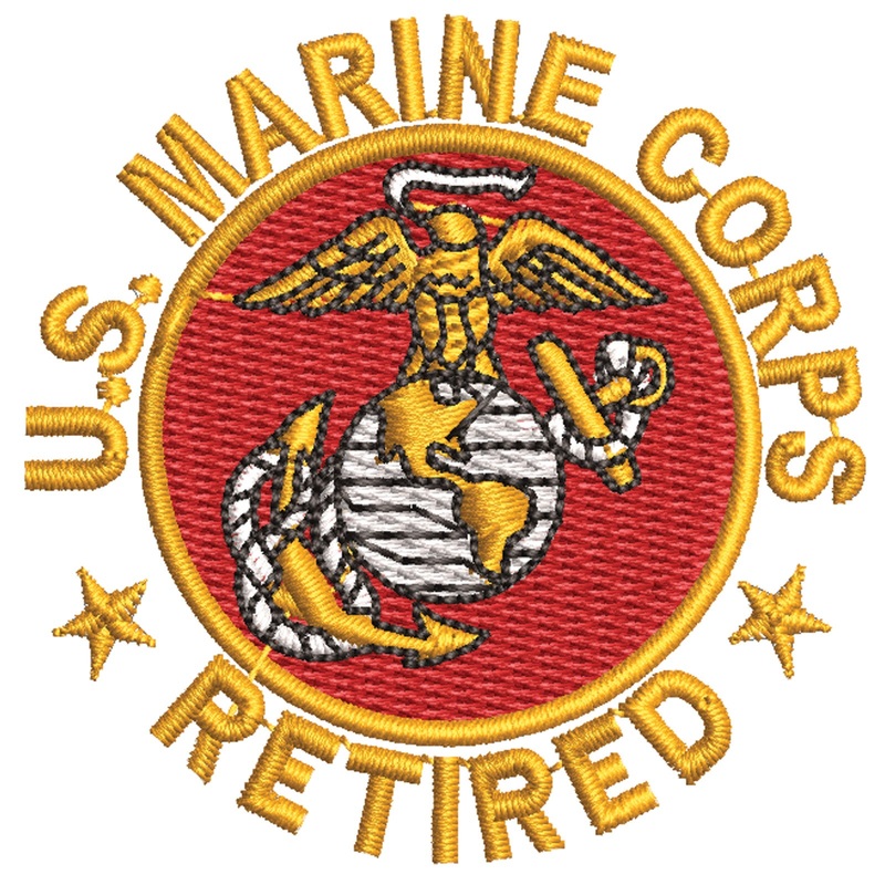 US Marines Corps Retired Emblem Logo US Marines Corps Retired Emblem Logo One Size