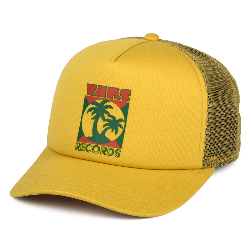 Vans Hats Munson Curved Brim Trucker Cap – Yellow Adjustable