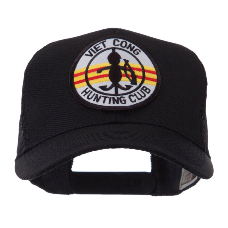 Veteran Embroidered Military Patched Mesh Cap Viet Cong One Size