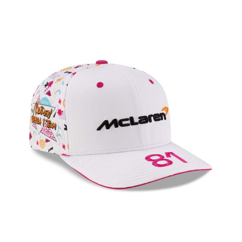 2025 Miami Race Special McLaren Formula 1 Team Oscar Piastri 9SEVENTY Stretch-Snap Hat One Size